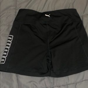 PUMA black spandex/ lifting shorts
